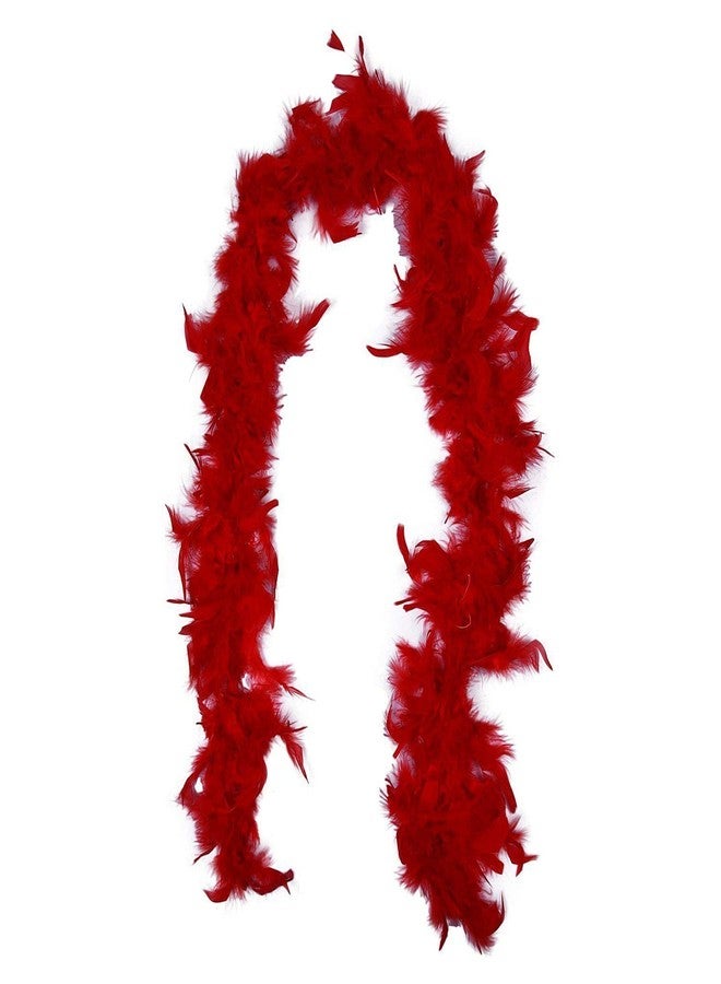 سكاي ووك وشاح ريش ناعم من سكاي ووك، مناسب لحفلات التنكر وحفلات الزفاف، وشاح ريش أحمر اللون، مناسب لحفلات الزفاف - Image 1